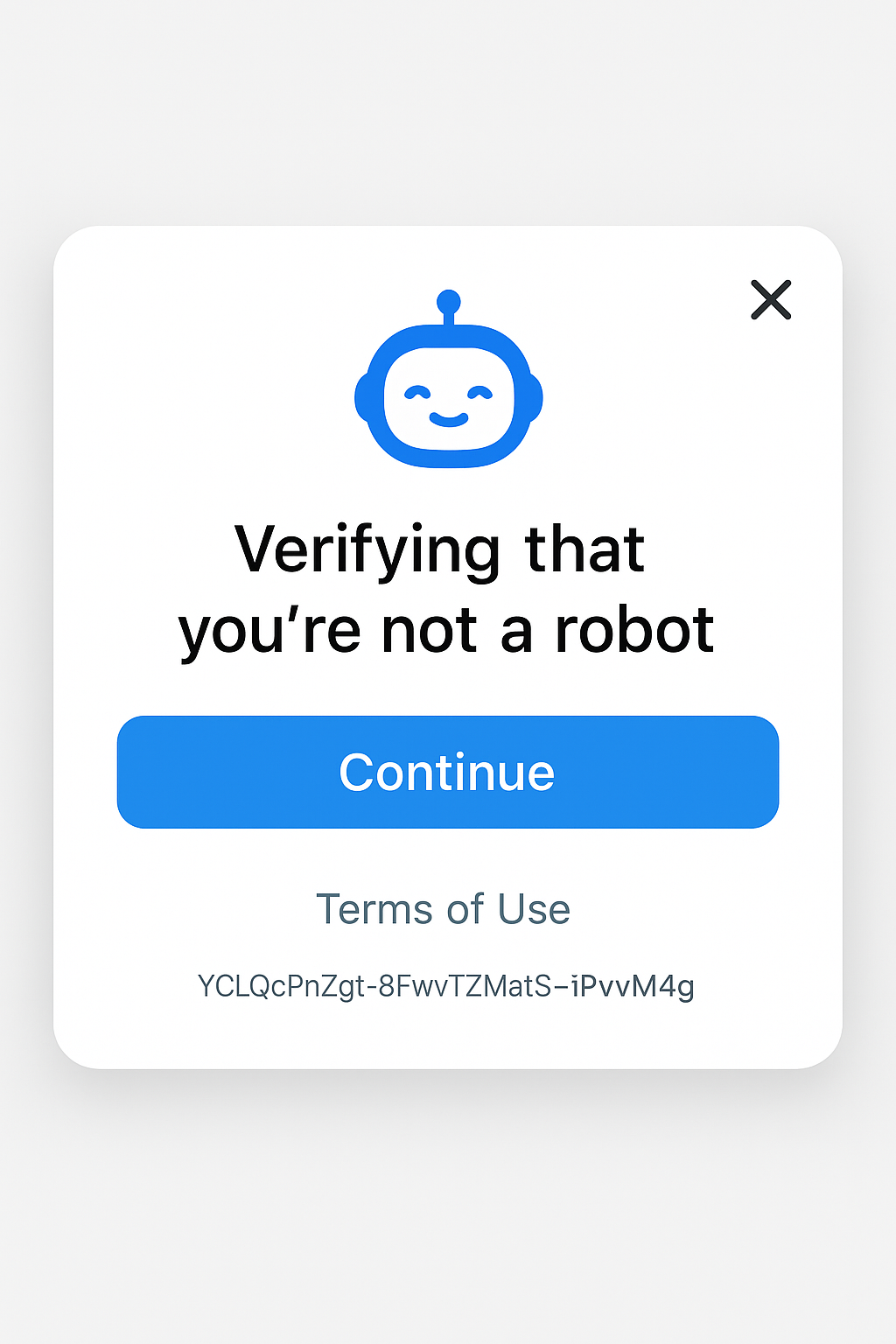 Verifying that you're not a robot
